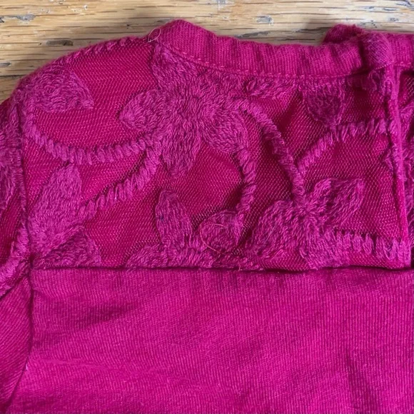 baby Gap Burgundy Crewneck Long Sleeved Shirt Toddler Girl Size 3 - Picture 6 of 11